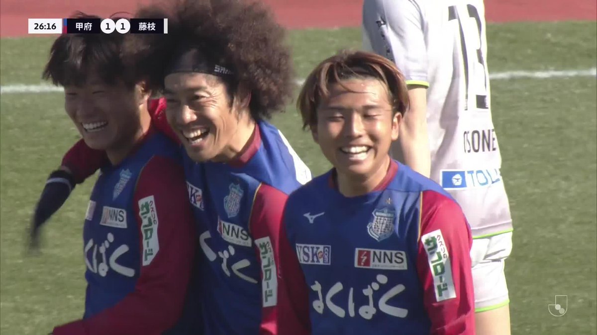 こぼれ球に中山 陸のスーパーミドルがゴールに突き刺さる🚀 🎦 ゴール動画 🏆 明治安田Ｊ２リーグ 第4節 🆚 甲府vs藤枝 🔢 1-1 ⌚️ 27分 ⚽️ 中山 陸（甲府) #Ｊリーグ