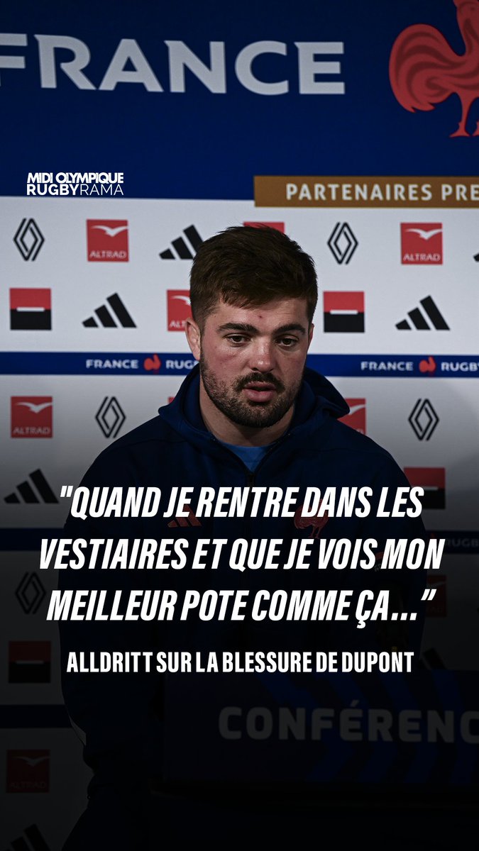 🥹 Ému au moment d'évoquer son copain Antoine Dupont, Greg Alldritt est revenu sur l'immense victoire des Bleus à Dublin !