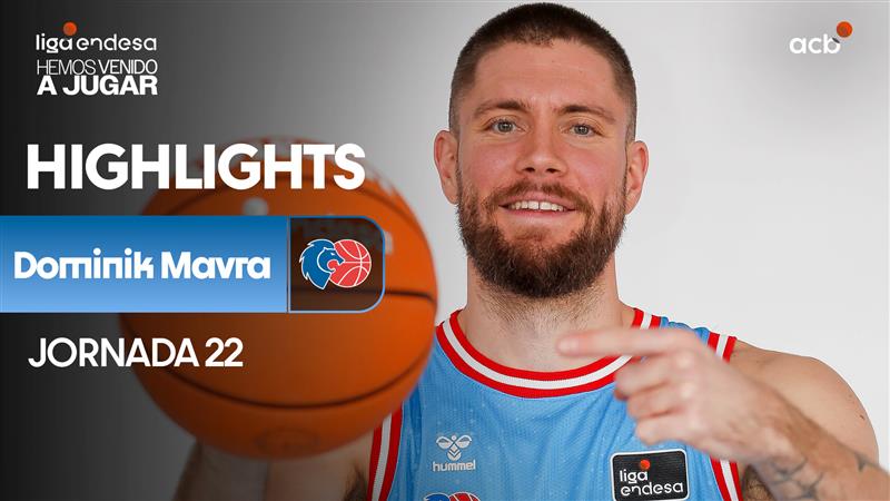 💥 DOMINIK MAVRA, determinante tomando el mando para guiar a Río @cbbreogan a un importante triunfo en la #LigaEndesa: 1⃣4⃣ puntos 4⃣ triples 6⃣ rebotes 7⃣ asistencias 2⃣4⃣ valoración #ConectaConTuPasion