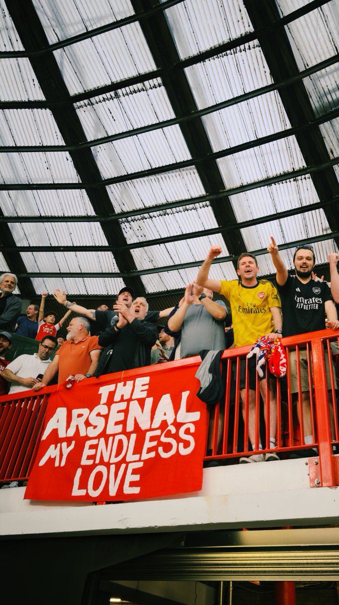 That Away End noise 🤩 More of the same today, Gooners 📣
