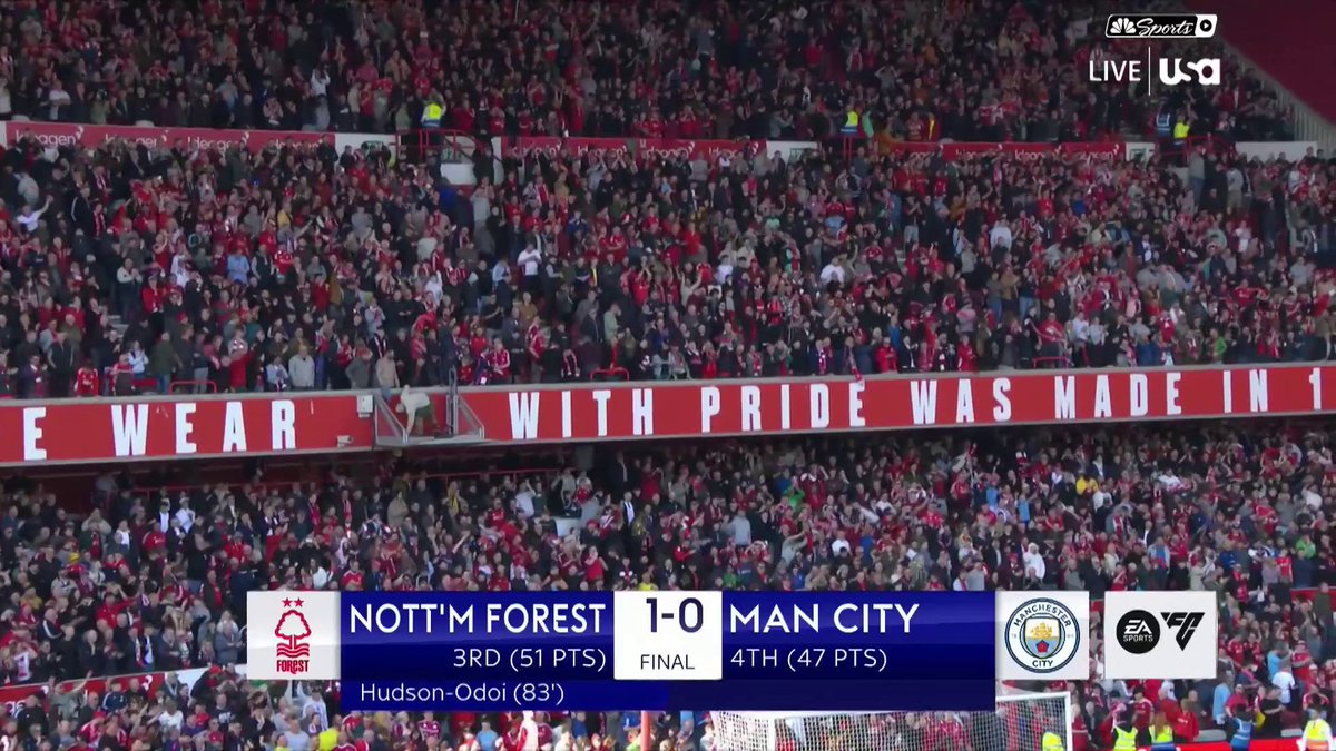 I know Peter Drury gets stick on here for being too wordy and poetic in his commentary but this is a superb sign off to Forest’s win yesterday as far as I’m concerned. You can never accuse him of not being in love with the sport.