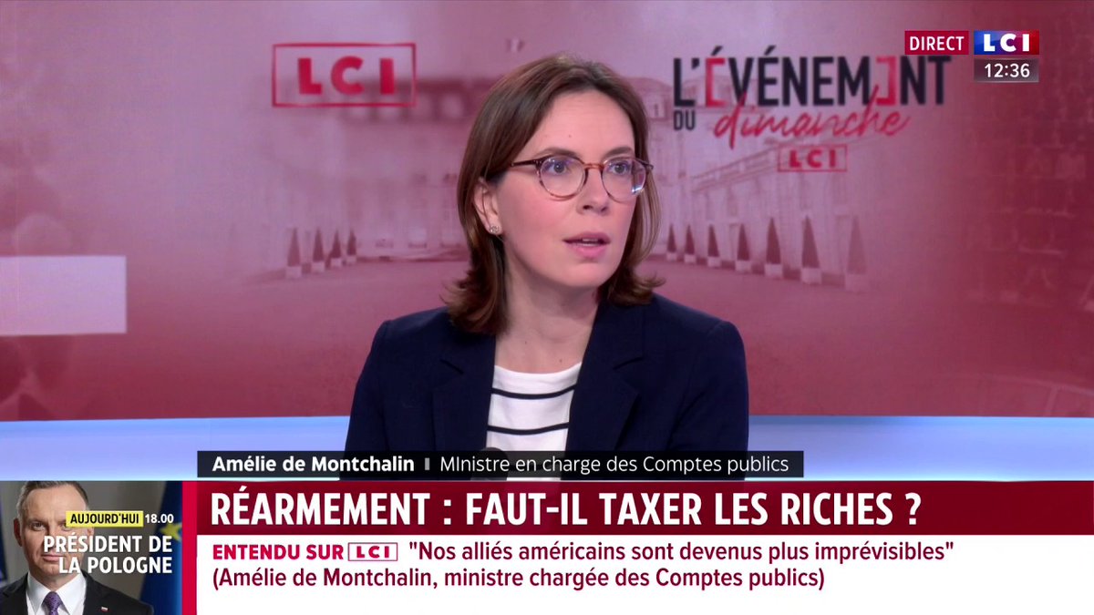 Budget : "La première chose qui finance un pays c'est sa croissance, sa prospérité, c'est la création d'emploi", Amélie de Montchalin ▶️ Avec Marie Chantrait ⬇️