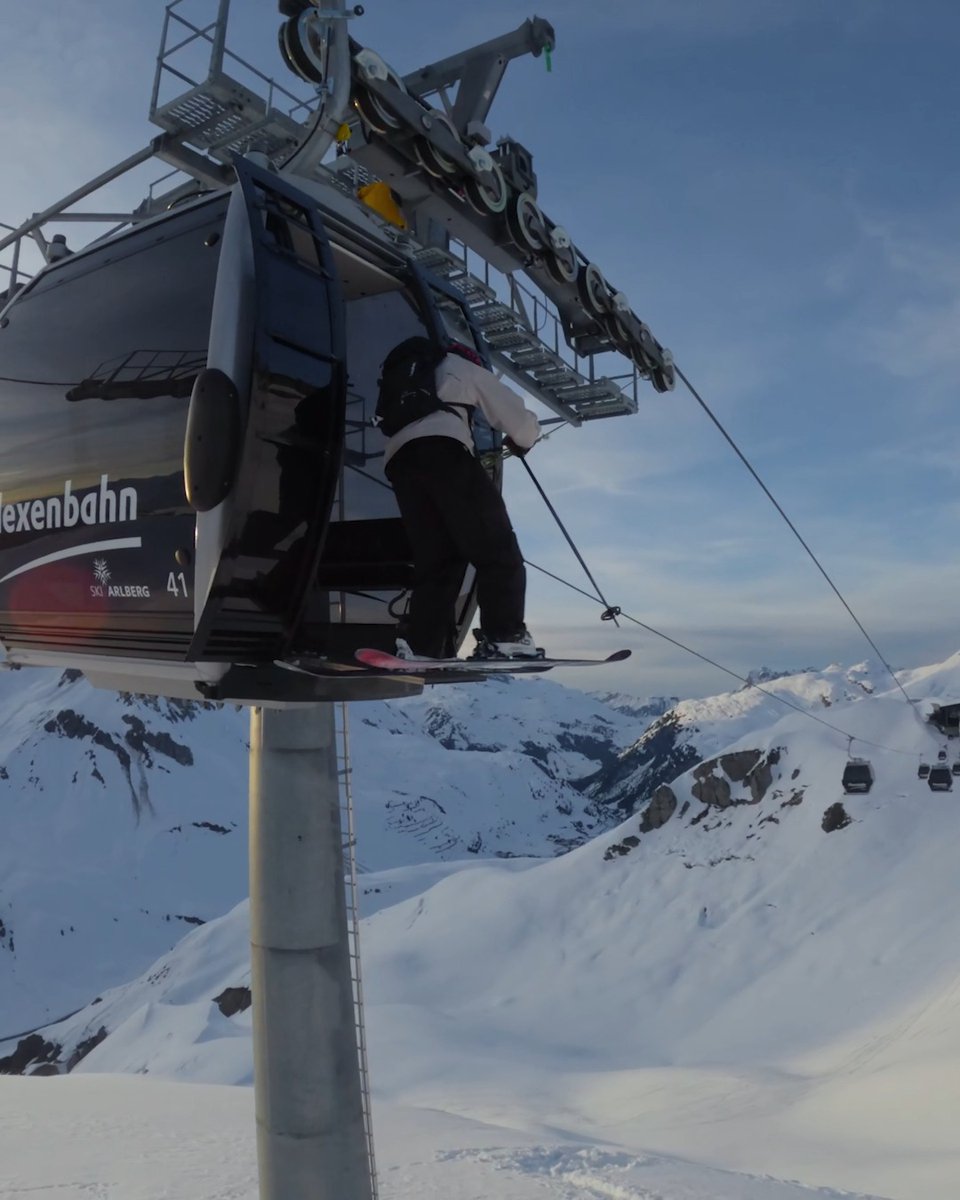 When the "what if" becomes a reality 🤯 Well played, #GoProSnow Challenge award recipient David Meierr. 🚁 Jonathan Kainzner #GoPro #Ski #Skiing #Stunt #Powder #POV