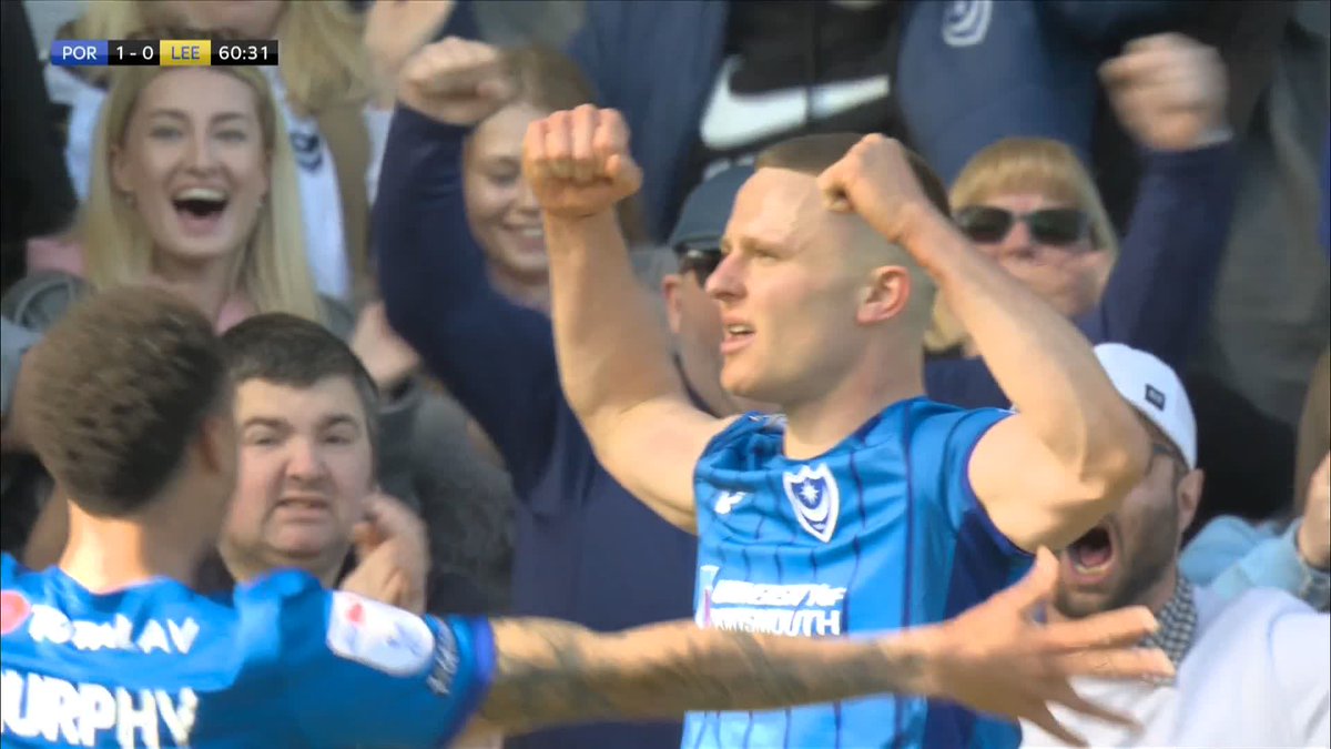FRATTON PARK ABSOLUTELY EXPLODES AS POMPEY TAKE THE LEAD AGAINST LEEDS UNITED 🤯🤯🤯