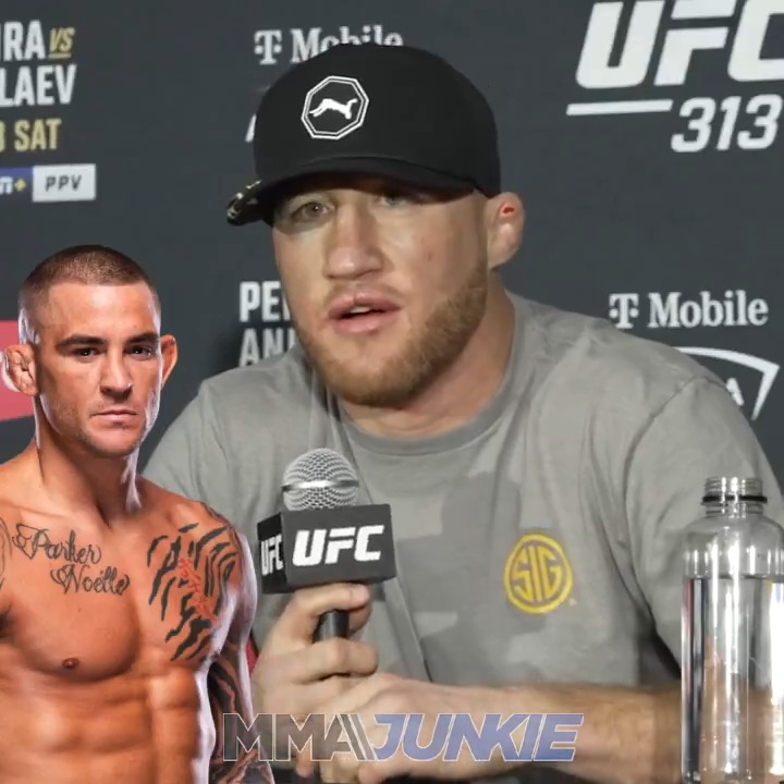 Justin Gaethje says no thanks to a Dustin Poirier trilogy after #UFC313. "I don't think either one of our families deserve that."