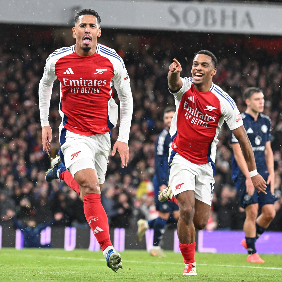 ⏪ Last time out against Manchester United in the league... William Saliba and Jurrien Timber secure all three points ✊