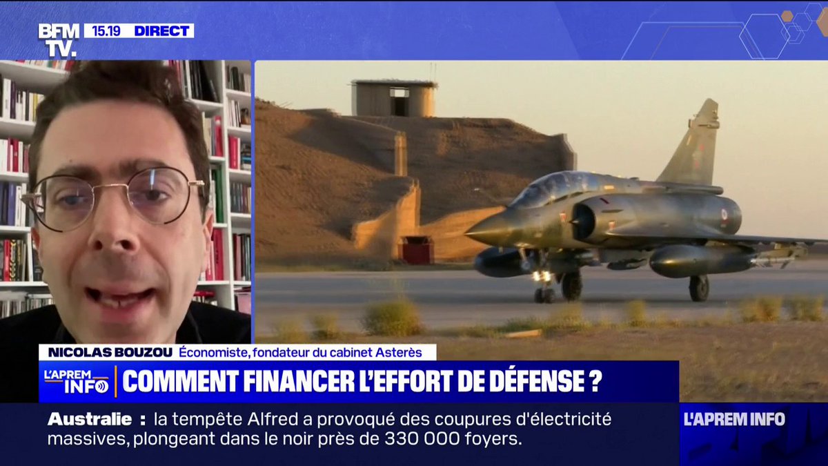 Défense: cet économiste estime que "ce n'est pas très difficile de trouver 10, 15 milliards d'euros dans le pays qui a la dépense publique la plus élevée au monde"