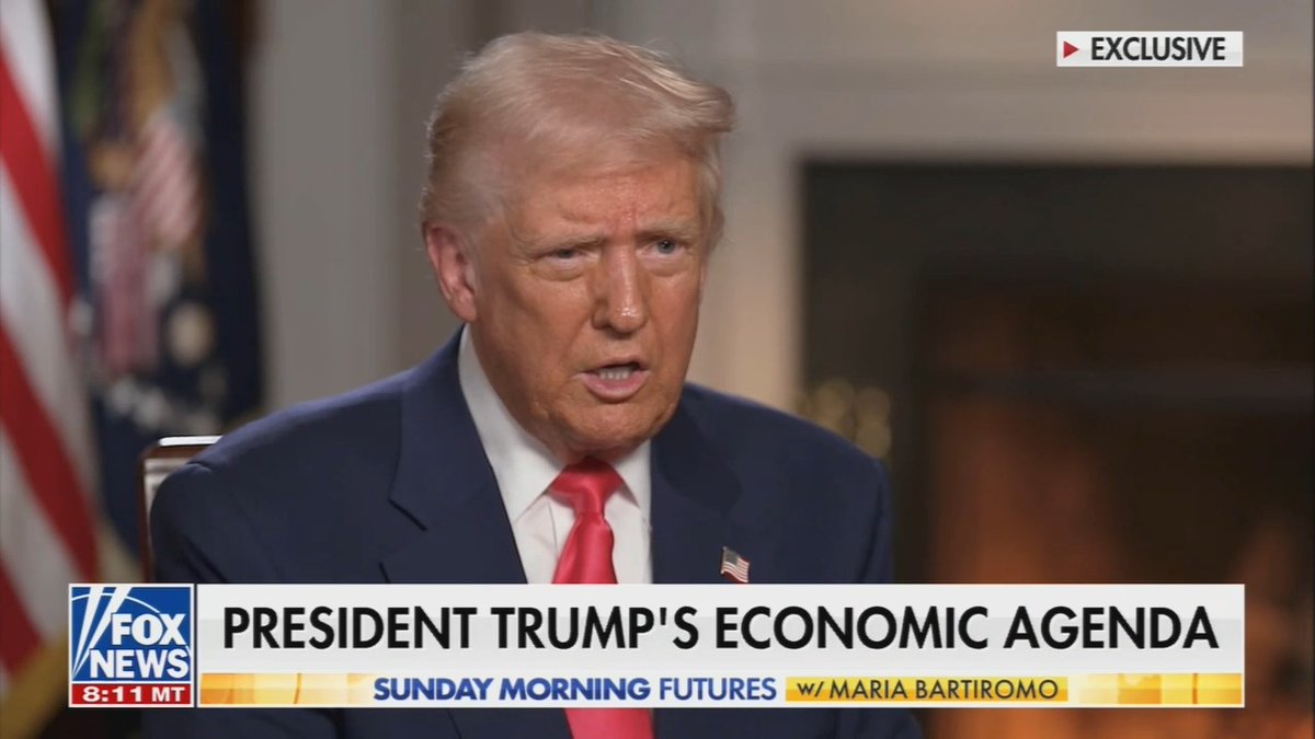 Q: Are you expecting a recession this year? Trump: Um... There is a period of transition... I think it will be great
