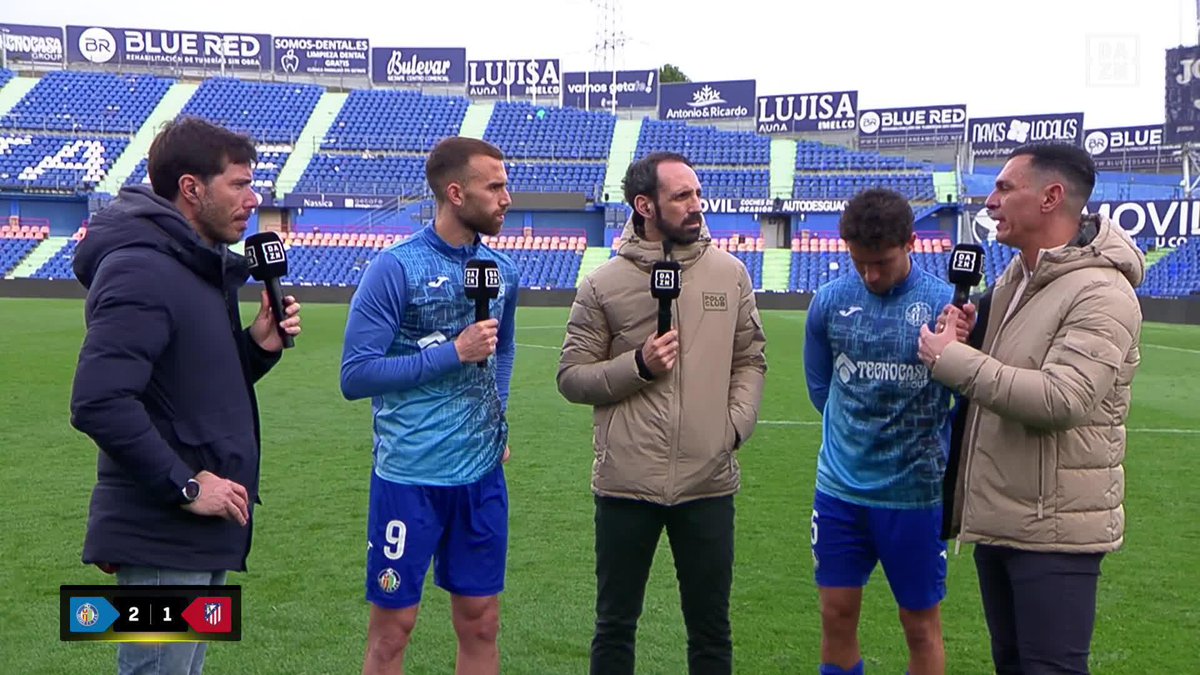 "Estos dicen que juegan 70 minutos, cansan al rival y luego salgo yo" 😂 "Luis Milla es muy pesado" 😆 Borja Mayoral, su estado de forma, la planta de entrenador de Milla... El Getafe C.F. desprende buen rollo #LALIGAenDAZN ⚽