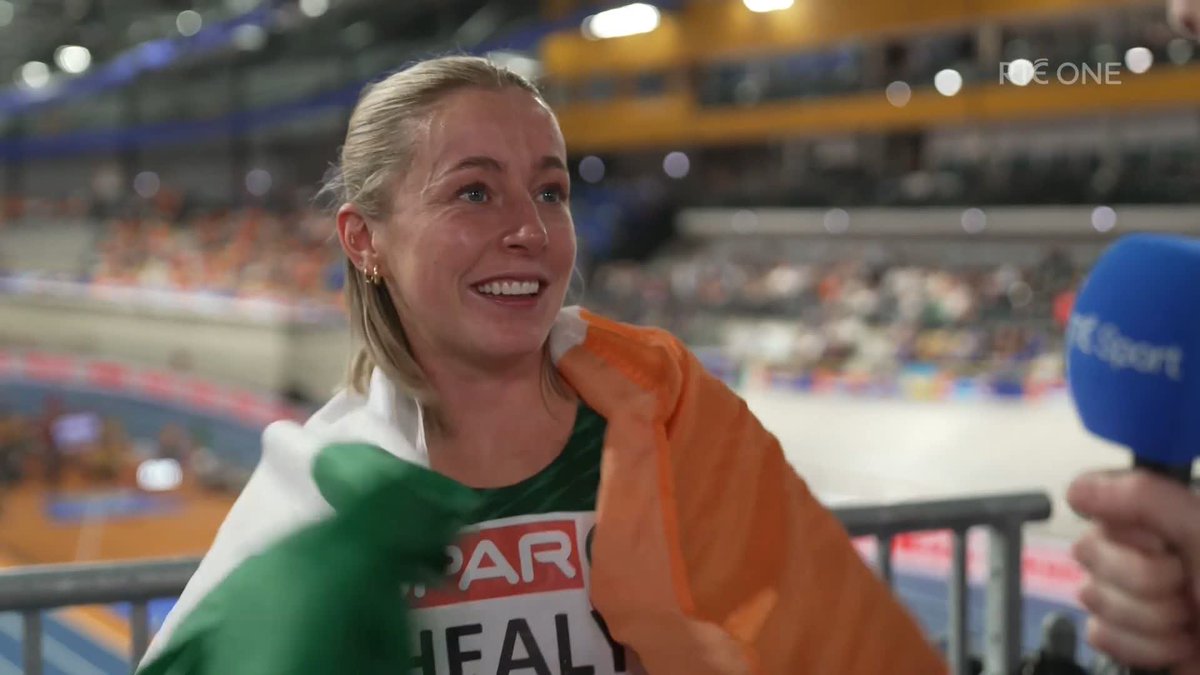 "It was amazing...the best part is that my parents are here becasue they have seen me so sad so many times." - Sarah Healy revels in her gold medal victory. Watch live on RTÉ2 and RTÉ Player #Apeldoorn2025 #IrishAthletics #rtesport
