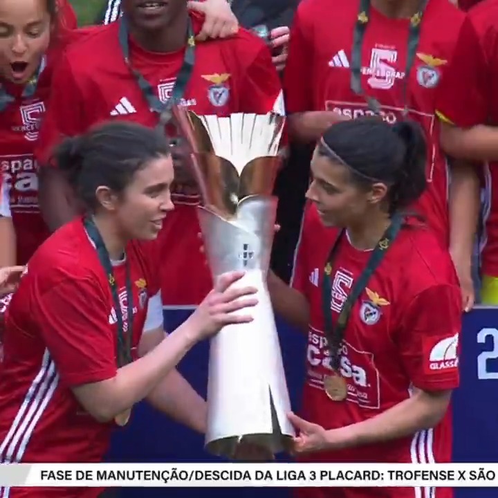 Benfica conquistou a Taça da Liga feminina pela quinta vez em seis edições 🏆