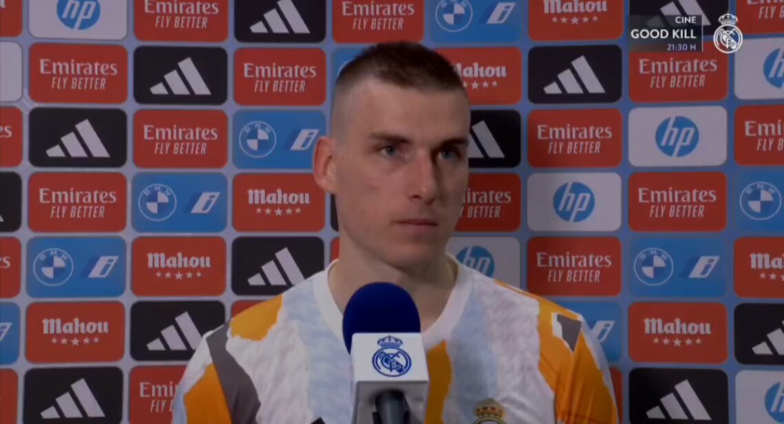 🗣️ Lunin: ¿Fede? "Mejor me quedo calladito, es broma es un bicho, líder, capitán, menos mal que está con nosotros y no con los otros equipos." JAJAJAJAJAJA VAYA CRACK 😂😂😂