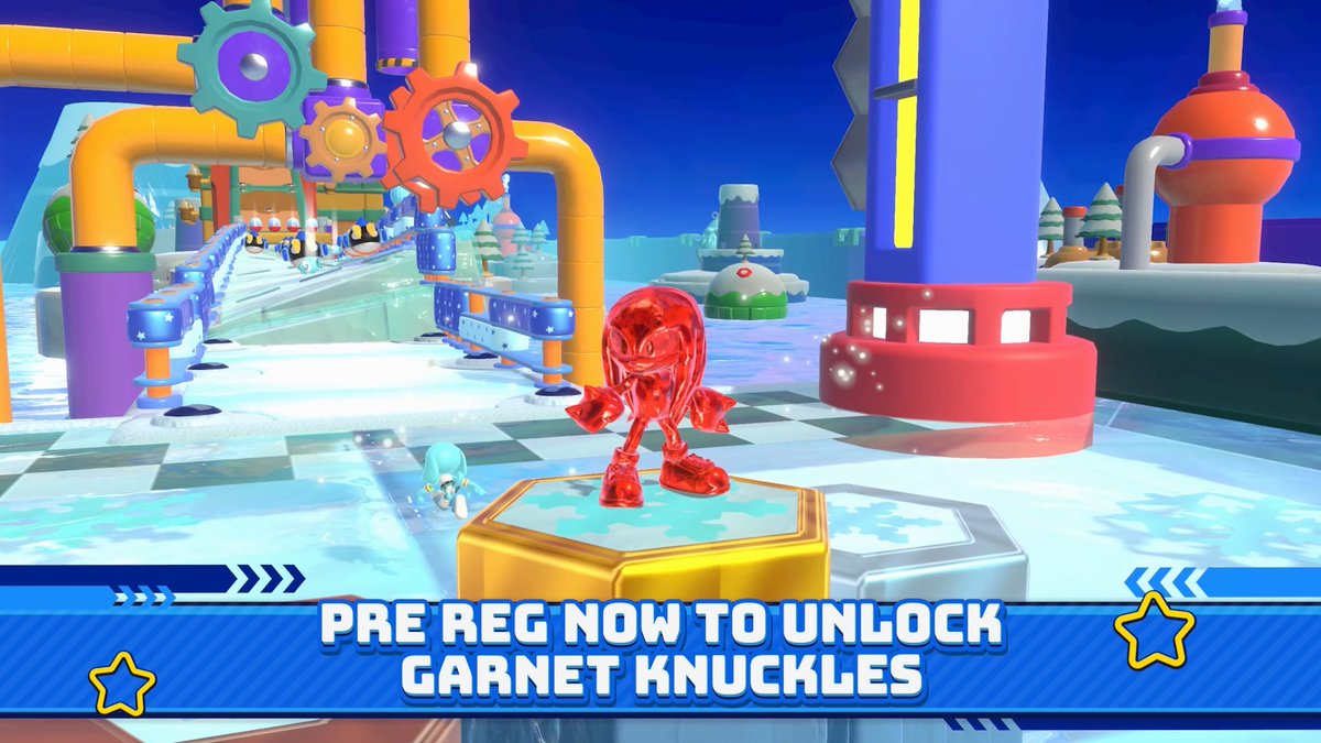 🔴💎 Bold, shiny, and so unstoppable – Garnet Knuckles is here to rumble! Will we unlock him together? 👉 Pre-register now to claim Knuckles’ Skin with Global Launch: #ReadySetRumble #SonicRumble