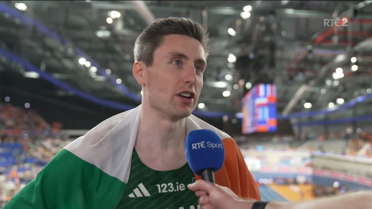 'As time goes on, I'll really start to appreciate what I've done' - Mark English talks to David Gillick after winning his fifth European medal and his third at indoors Watch live on RTÉ2 and RTÉ Player #Apeldoorn2025 #IrishAthletics #rtesport