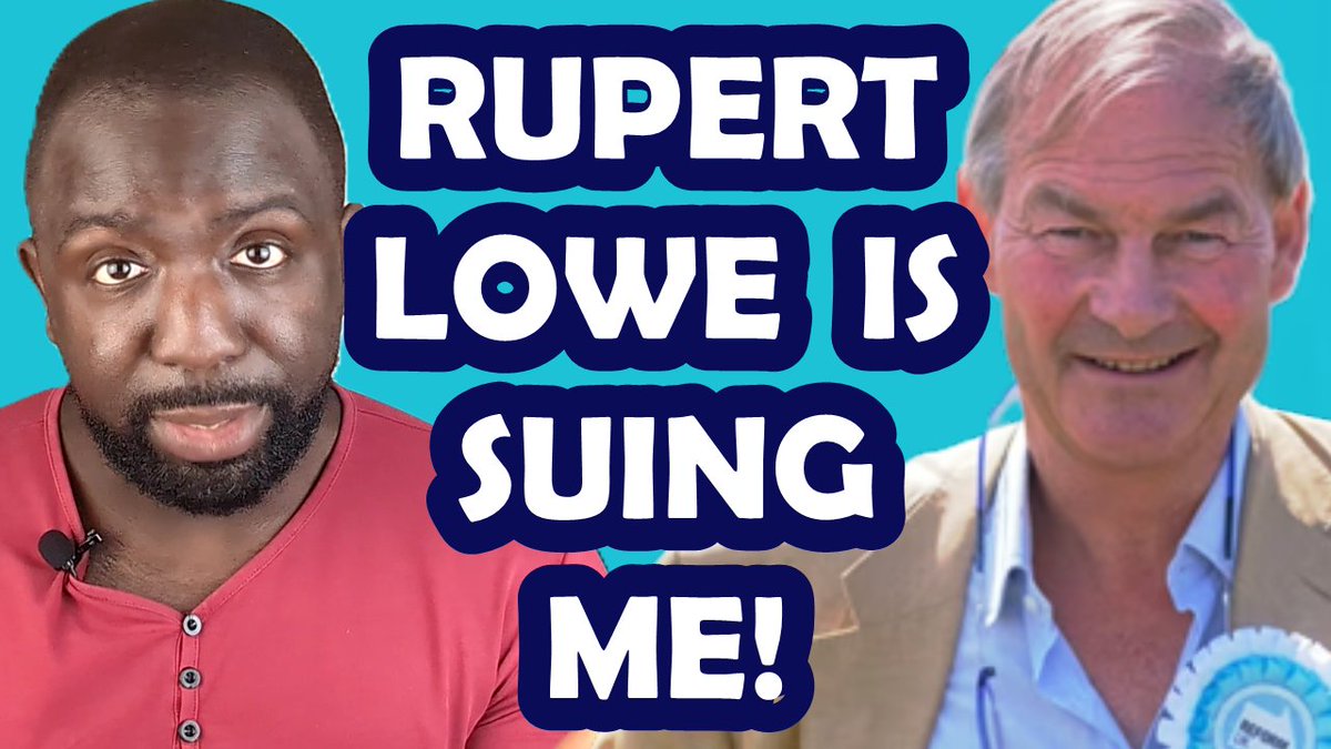 Rupert Lowe is suing me for reporting that HIS Reform Party accused him of physically threatening their party chair.