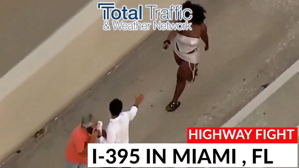 Following a traffic accident on I395 a woman gets out and stabs the driver of the other vehicle multiple times... 🤨🗡️ #CityLife #miami #crime #attemptedmurder #florida #urban #democrats
