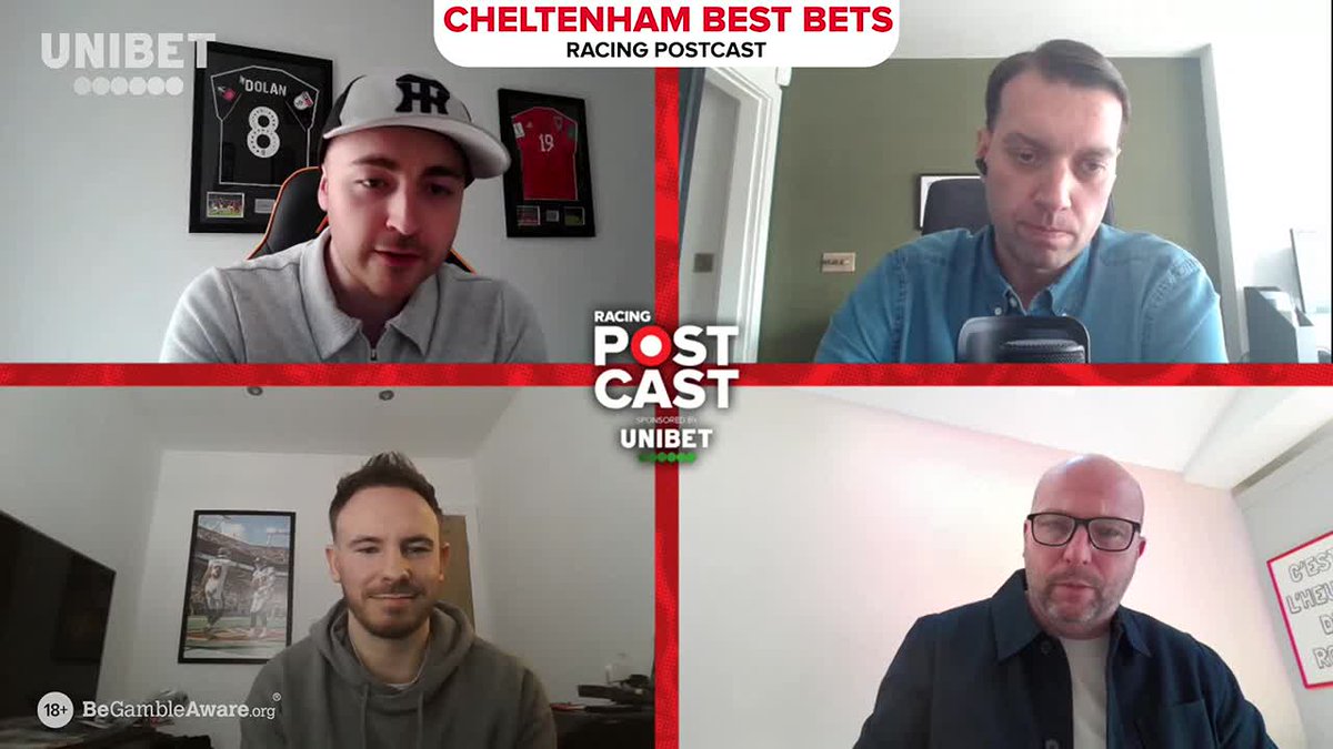 NEW: Racing Postcast with Unibet Racing James Stevens is joined by Tom Park, Keith Melrose and ednicholson as they give us their best bets for the Cheltenham Festival 🐎 Watch in full: 18+ #GambleAware