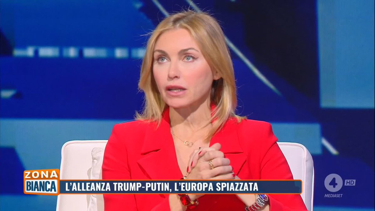 "E' evidente che adesso abbiamo bisogno di una difesa se non abbiamo più chi ci protegge" Così a #zonabianca la giornalista Sabrina Scampini sull'alleanza tra Trump e Putin.