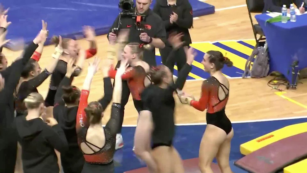 "I don't know how you could do it any better." 🗣️ 9.975 for Jade. #GoBeavs