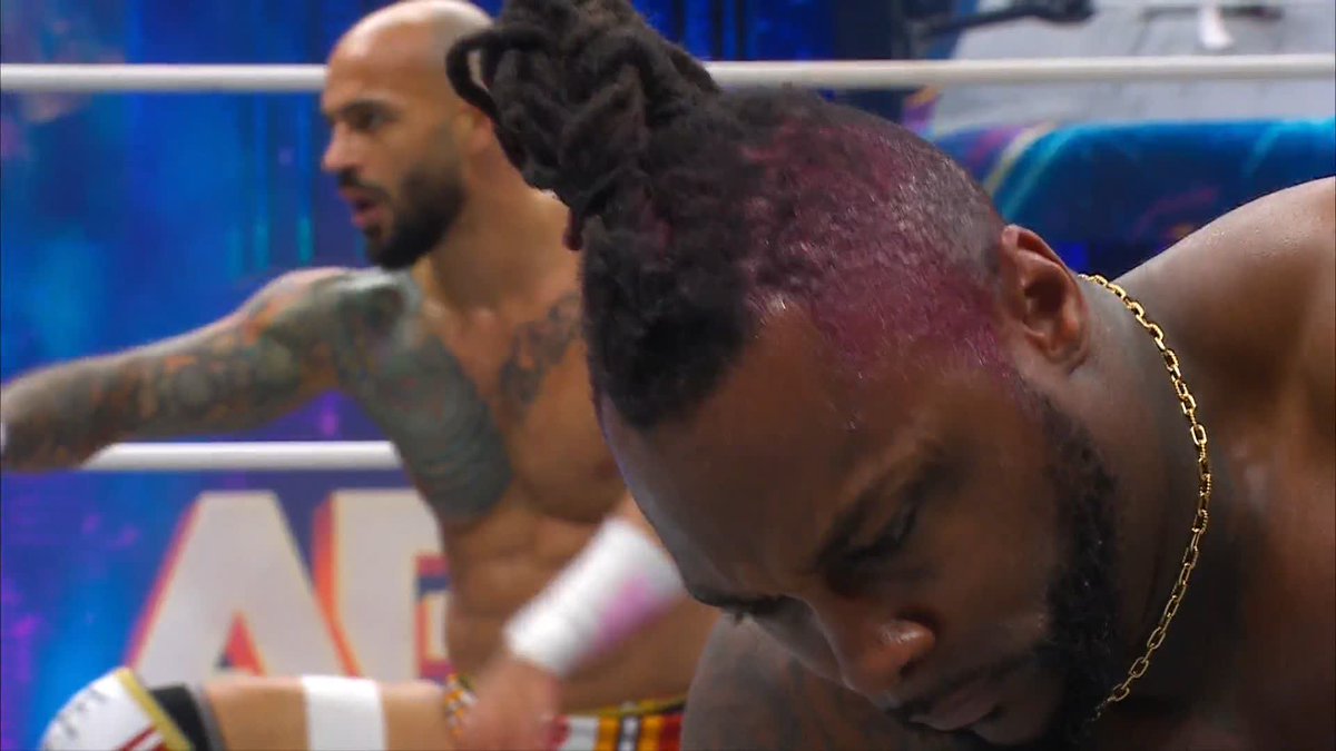 Leslie Jones doesn't approve of Ricochet one bit! Watch #AEWRevolution on PPV right now! @SwerveConfident | Lightskin Kingpin | Leslie Jones 🦋