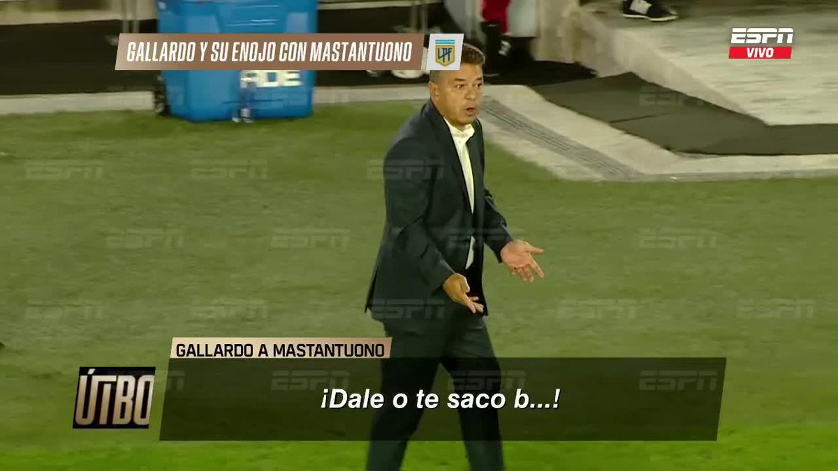 Mastantuono al trotecito y Gallardo: "¡DALE O TE SACO B...! ¿TE SACO? ¿TE CAMBIO AHORA?" 📺 #ESPNFútbol1 | #DisneyPlus