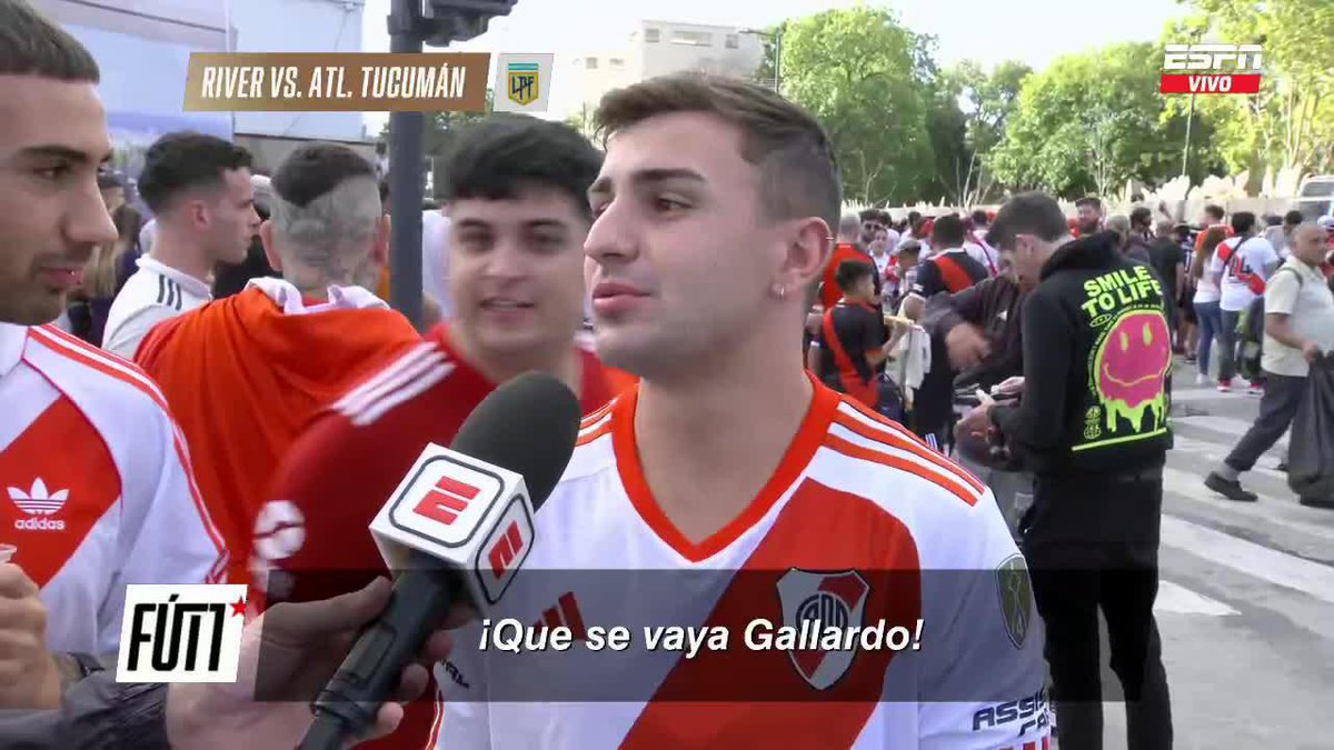 ¿GALLARDO SÍ O GALLARDO NO? En la previa del partido vs. Atlético Tucumán se picó FUERTE entre hinchas de River por el Muñeco... 📺 #ESPNFútbol1 | #DisneyPlus