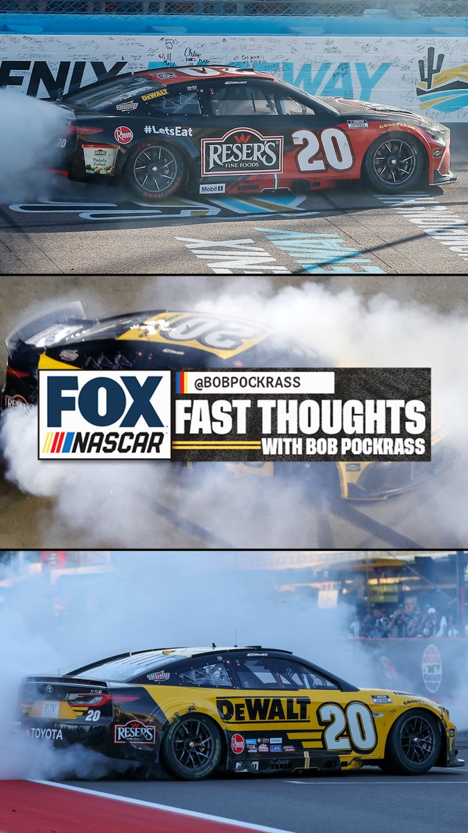 “No apologies for the Christopher Bell lovefest, but I’m also not saying he will carry this momentum through the season.” Fast Thoughts with Bob Pockrass from Victory Lane in Phoenix:
