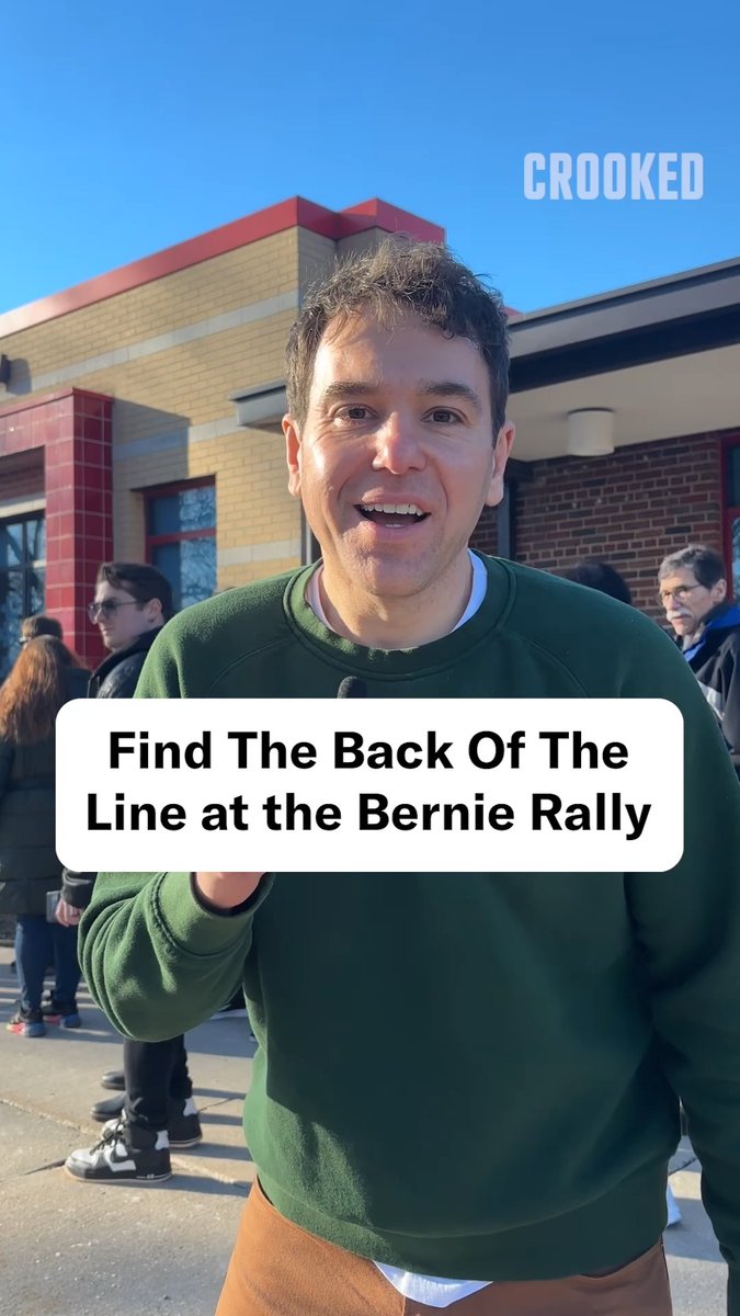 If you're 9000th in line to see Bernie, stay in line.