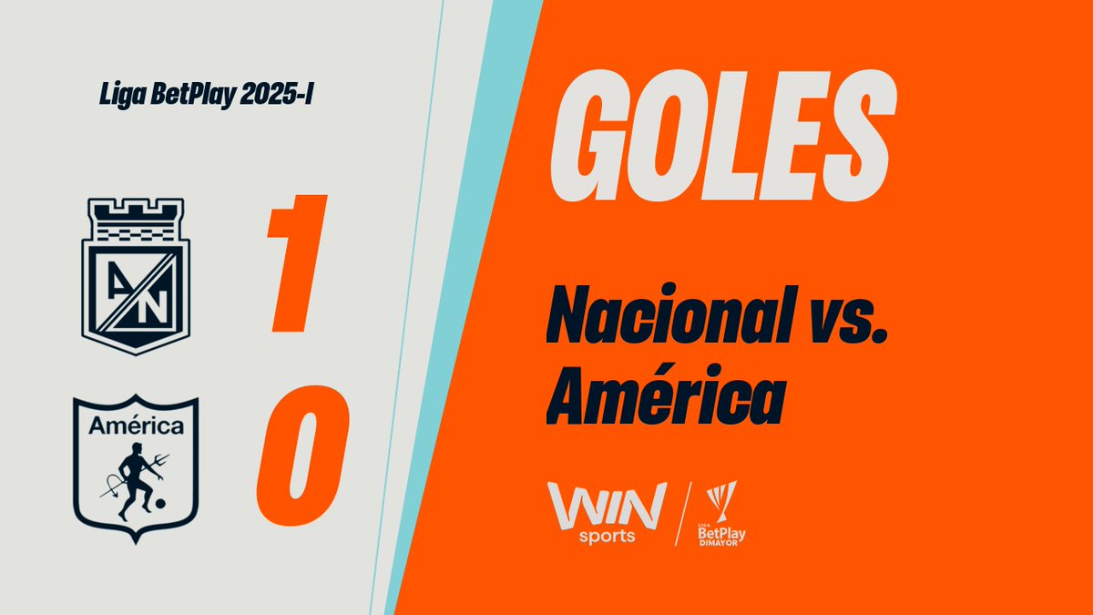¡EL CLÁSICO SE PINTÓ DE VERDE! NACIONAL DERROTÓ 1-0 A AMÉRICA EN LA FECHA 8 DE #LALIGAxWIN. 🟢⚪🔥🏆 ⚽ Con gol del goleador Alfredo Morelos, el 'Verdolaga' sumó tres puntos para llegar a 16 puntos y ubicarse en la segunda casilla con un juego menos. 💥🔝