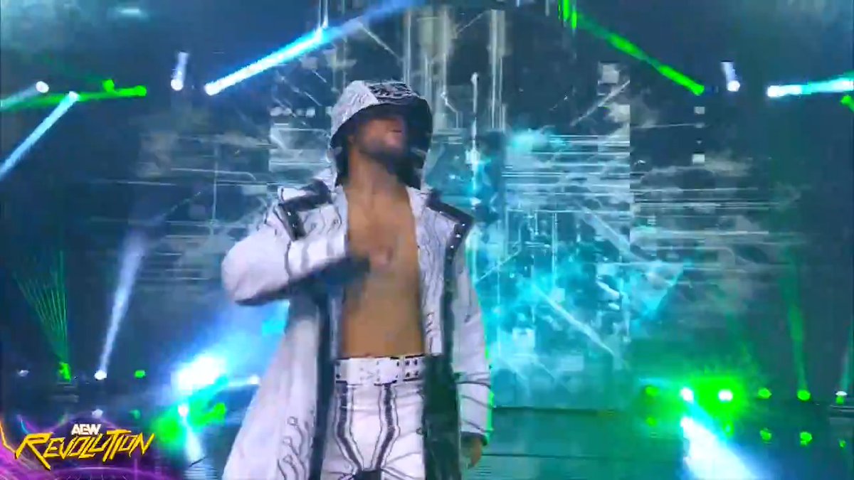 Will Ospreay debuts an epic ‘on another level’ intro for his entrance. #AEWRevolution