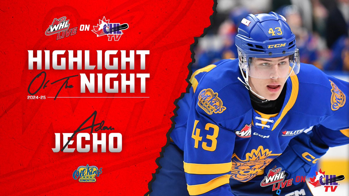 🎥HIGHLIGHT OF THE NIGHT🎥 Adam Jecho has more moves than a U-Haul 🤩🤩🤩 St. Louis Blues | #WHLHoN | #stlblues | @EDMOilKings