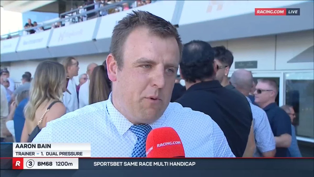 "We opened the checkbook up to buy this horse, but he'll go and win that back and more." Fresh off a treble at Murray Bridge, Aaron Bain's $220,000 purchase of Dual Pressure appears to have paid off immediately 🔥 Aaron Bain Racing