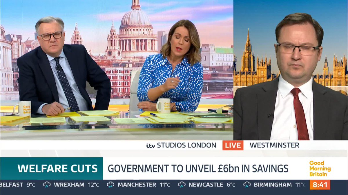 'When are we going to find out what you're doing with welfare cuts?' Susanna Reid speaks to Local Growth and Building Safety Minister Alex Norris MP as 80 Labour MPs are set to oppose plans to cut £6 billion from welfare benefits for sick and disabled people.