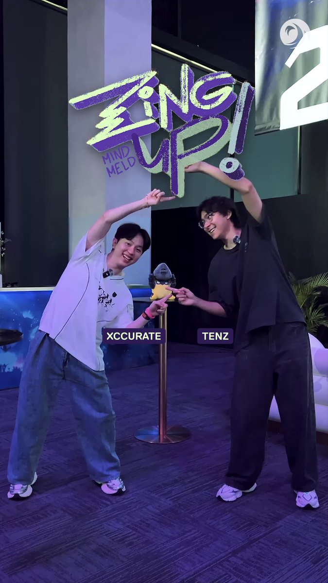Name this ✨ content creator ✨ duo. T1 Xccurate and TenZ Zinged Up at #VALORANTMasters Bangkok!