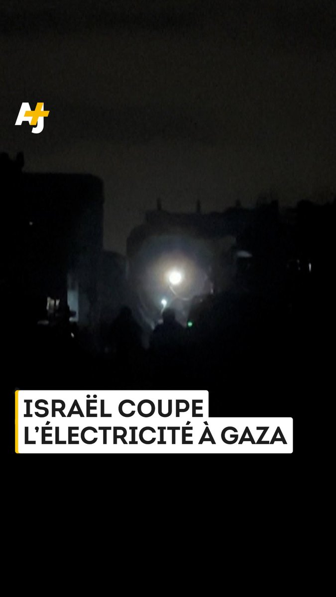 “Nous sommes revenus 50 ans en arrière, à l'utilisation de bougies” : Israël coupe la dernière ligne électrique qui alimentait Gaza, déjà plongée dans le noir.