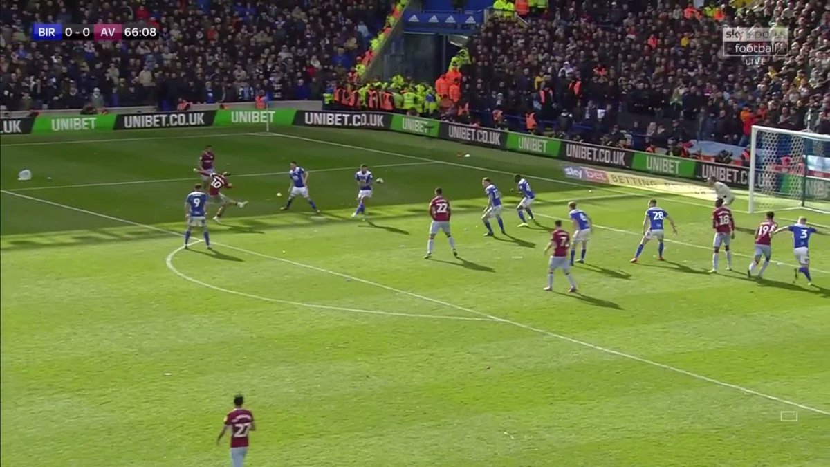 On this day 6 years ago, Jack Grealish was punched by a pitch invading Birmingham fan in the 10th minute of Aston Villa’s game at St Andrews before scoring this to win the game 1-0 in the second half in front of the away end.
