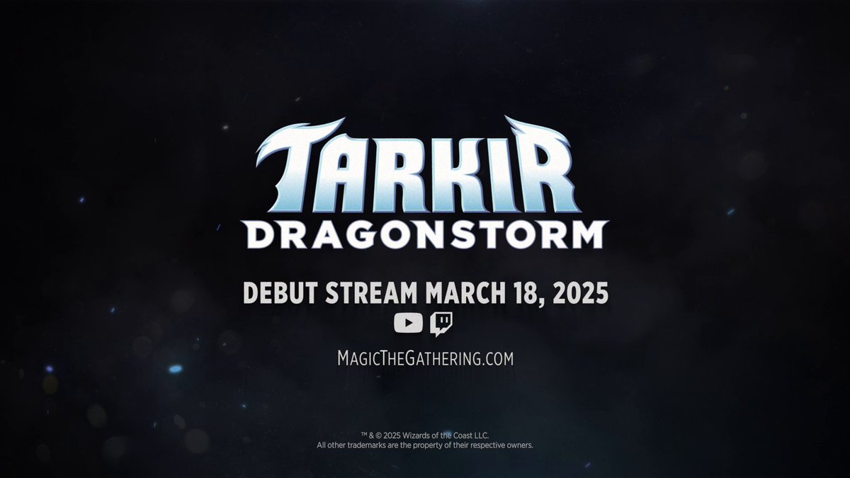 Welcome back to #MTGTarkir, home to ferocious dragons and powerful clans. Join us at the Tarkir: Dragonstorm debut on 3/18 at 10am PT, on