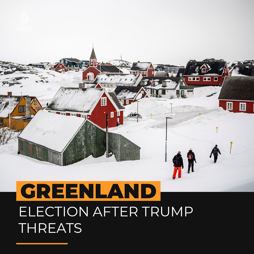 "Trump has put us into a world context." Greenlanders will vote in an election on Tuesday amid threats from US President Donald Trump that he wants to take over the semi-autonomous island ⤵️