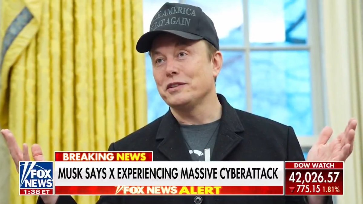 BREAKING: Elon Musk says X facing 'massive cyberattack'