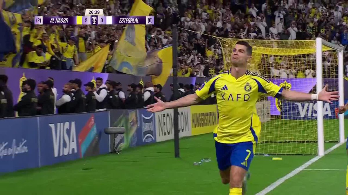 GENIALIDAD TOTAL: GOLAZO DE CRISTIANO RONALDO EN LA CHAMPIONS DE ASIA. 📺 Toda la #AFC Champions League, por #DisneyPlus Premium