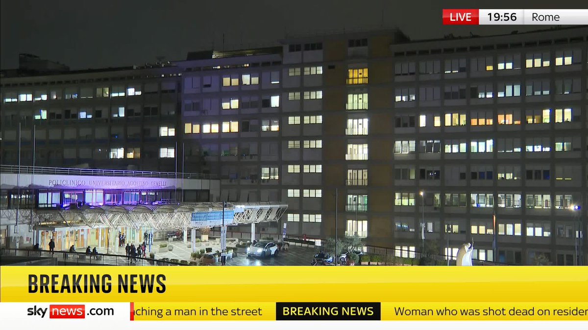 BREAKING: Doctors declare Pope Francis is no longer in imminent danger due to pneumonia, but he remains hospitalised. 📺 Sky 501 and YouTube