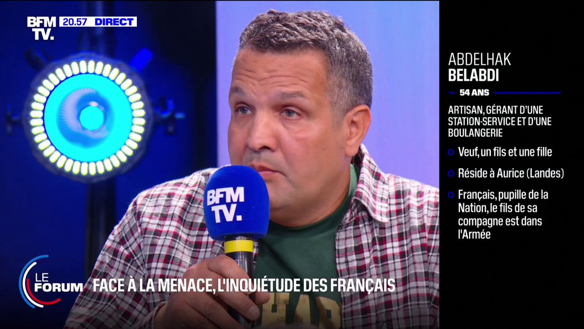 Menace sécuritaire sur l'Europe: "Les discours ont été bons de la part du président de la République", affirme Abdelhak Beladi, commerçant