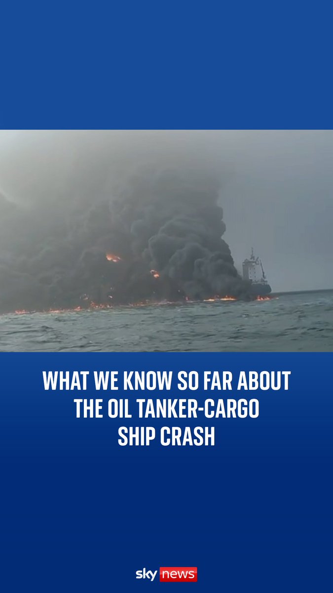 In the oil tanker-cargo ship crash, 36 of the 37 crew members are accounted for, with one missing. There are growing concerns over potential environmental damage from toxic spills.