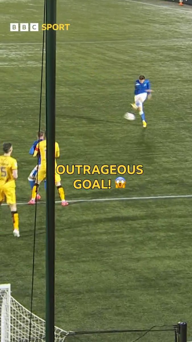 An OUTRAGEOUS goal from St Johnstone's Graham Carey 🤯 Watch it from all angles 🎥 #BBCFootball #ScottishCup