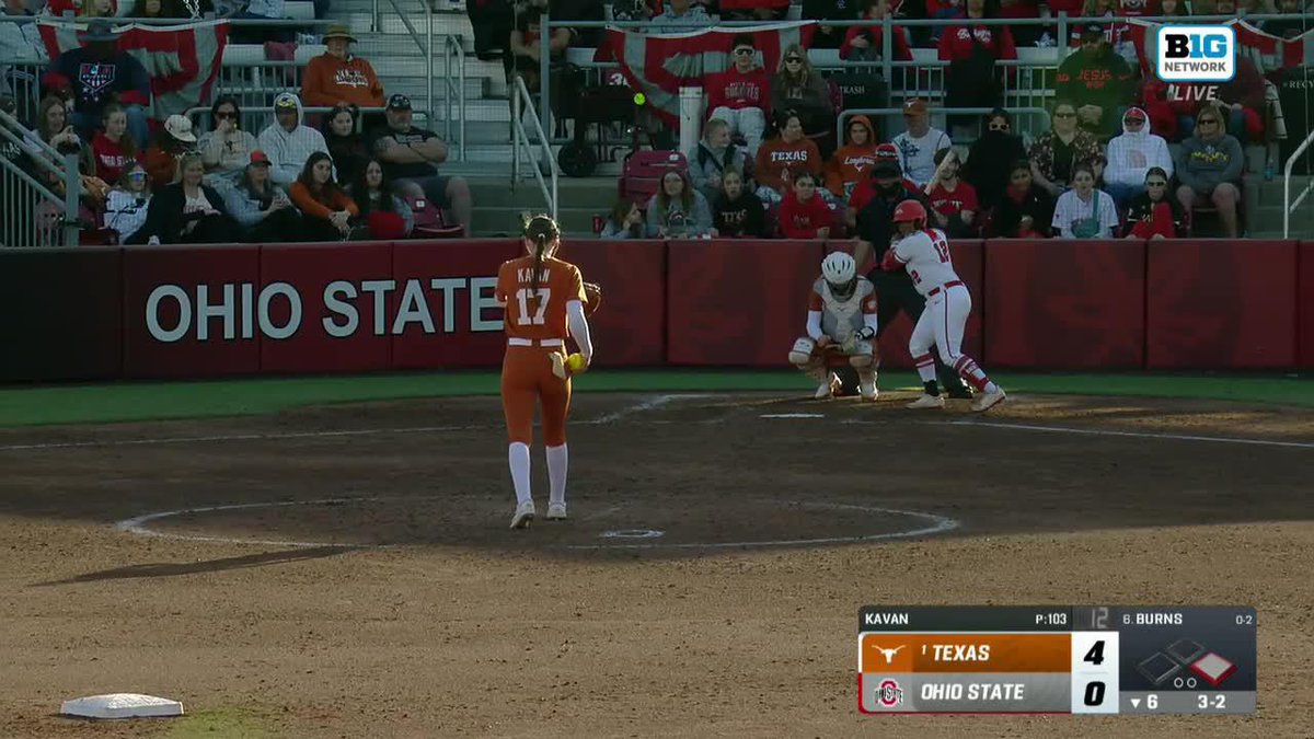 Bottom 6th | DO YOU, JAZZY ‼️ Jazzy Burns puts us within two with a two run bomb! Texas 4, OSU 2 | #GoBucks