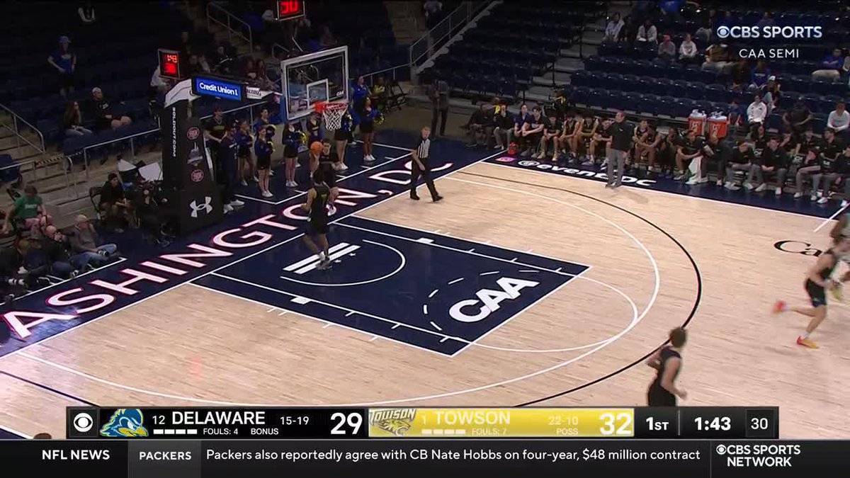 DELAWARE ENDS THE HALF ON A THUNDEROUS ALLEY 😱 Delaware Men’s Basketball (via CBS Sports College Basketball 🏀)