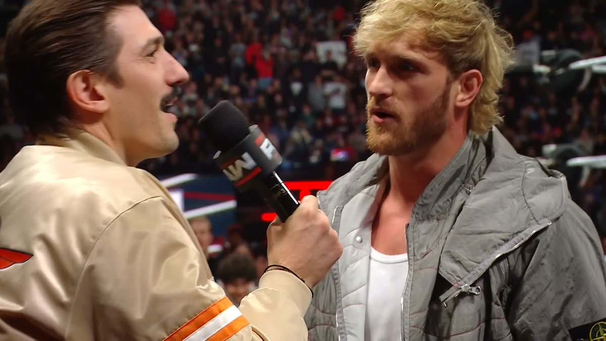 Logan Paul picked a fight with Andrew Schulz at Madison Square Garden ... AND AJ Styles! #WWERaw