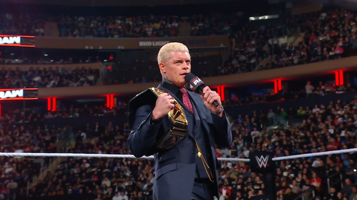 NEXT MONDAY on #WWERaw Cody Rhodes and John Cena will be in the same ring for the first time since Elimination Chamber when #RawOnNetflix comes to Brussels, Belgium! 🇧🇪 🎟️