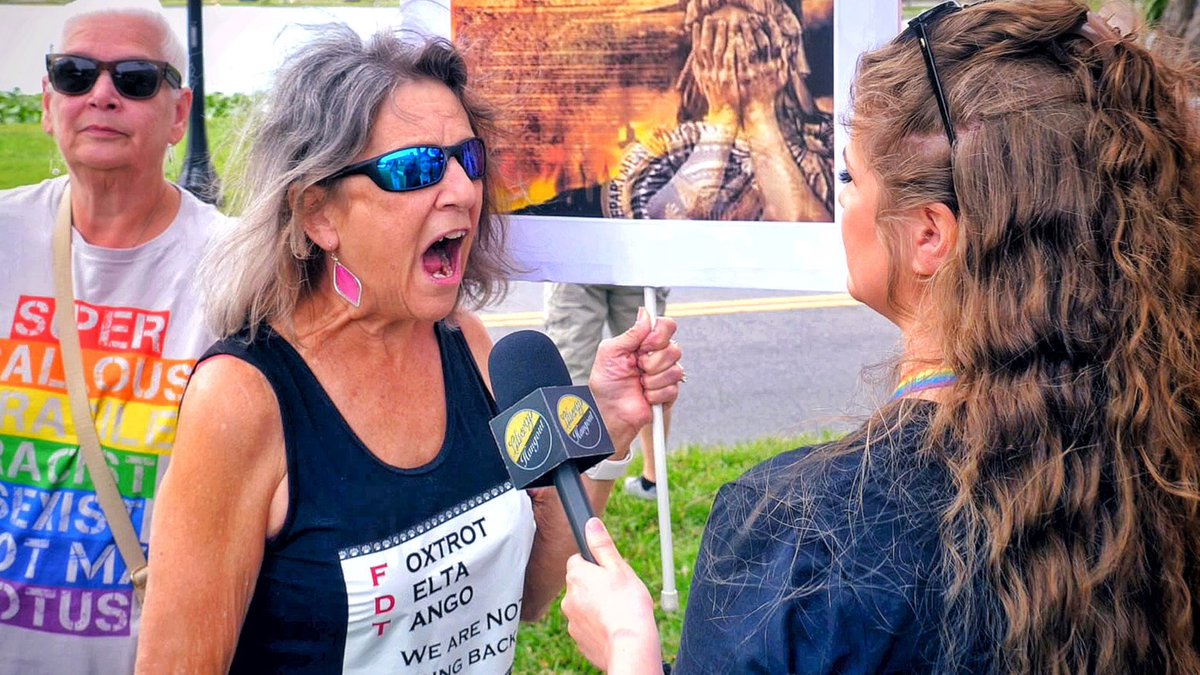 Crashing the smallest, saddest "Women's March" ever after they refused to welcome a woman who disagreed and called me a c*nt 😂
