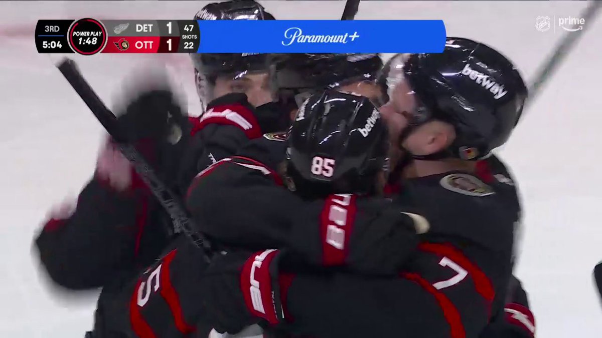 DYLAN COZENS 🚨 What a time to score your first with the Ottawa Senators! 📺: Sports on Prime Canada ➡️